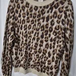 a new day Animal Print Crew Neck Sweater